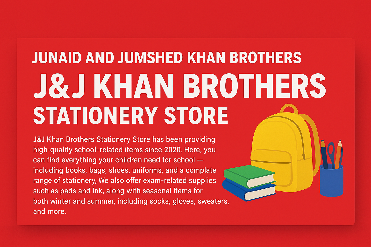 J&J khan Brothers Banner